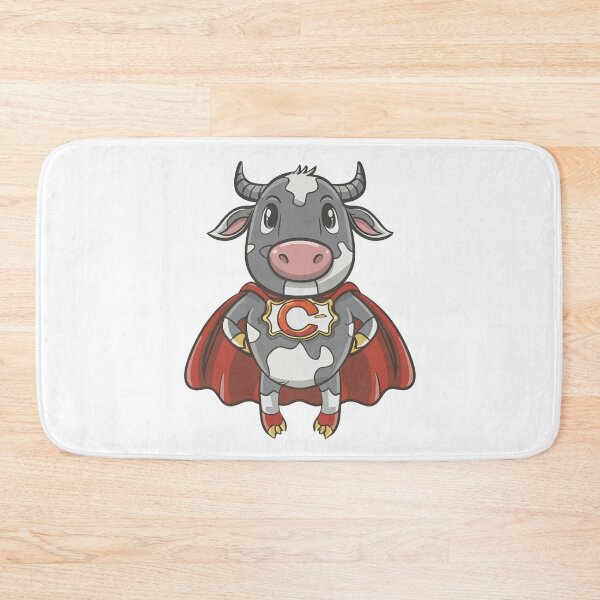 Item preview, MY FRIENDLY COW IS A SUPER HERO designed and sold by NebulaWhimsy.