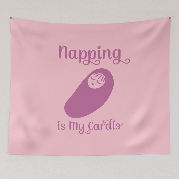 Item preview, Napping is My Cardio - Sleeping Baby (Pink Design) designed and sold by Spiprinto.