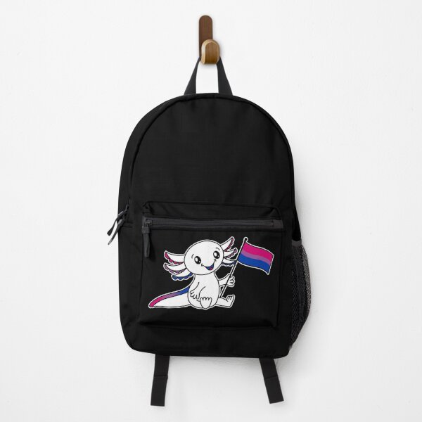 Item preview, Cute Axolotl with Bisexual Pride Flag LGBTQ+ designed and sold by JoyfulJen.