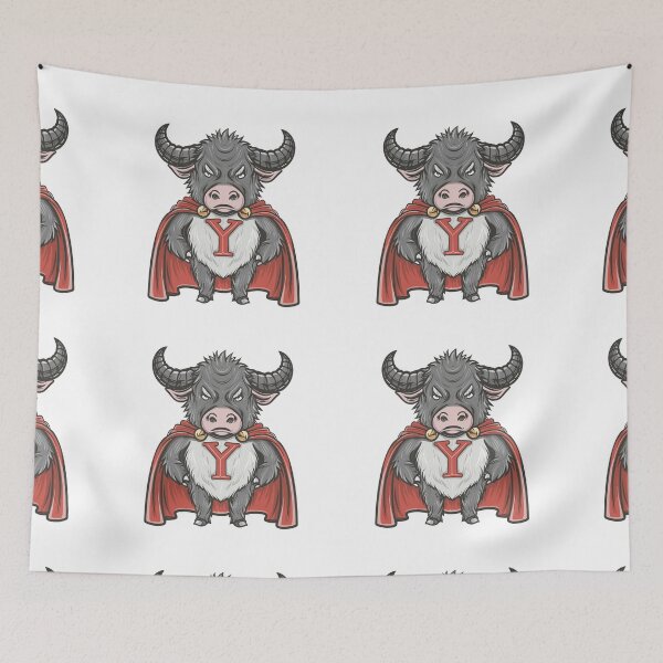 Item preview, MY FRIENDLY YAK IS A SUPER HERO designed and sold by NebulaWhimsy.