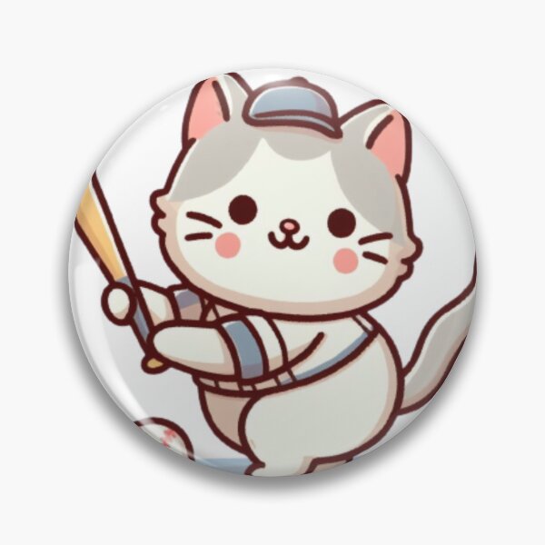Item preview, Cat playing baseball designed and sold by Kenji11.