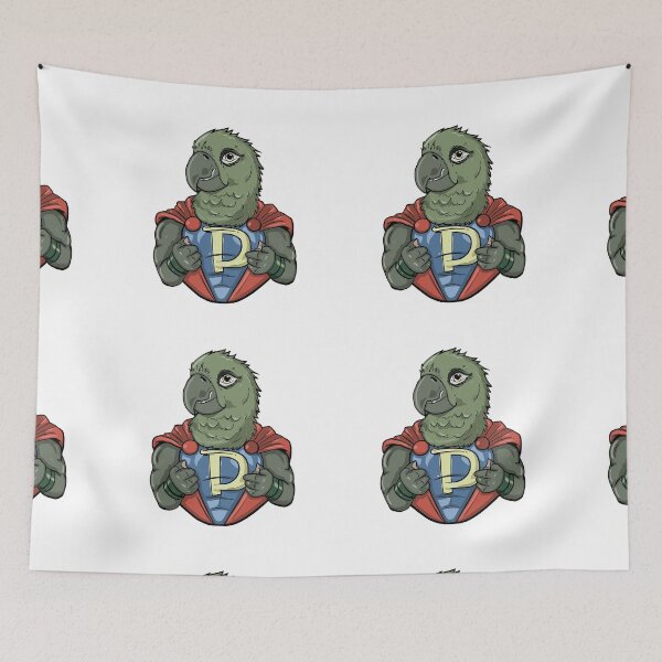 Item preview, MY FRIENDLY PARROT IS A SUPER HERO designed and sold by NebulaWhimsy.