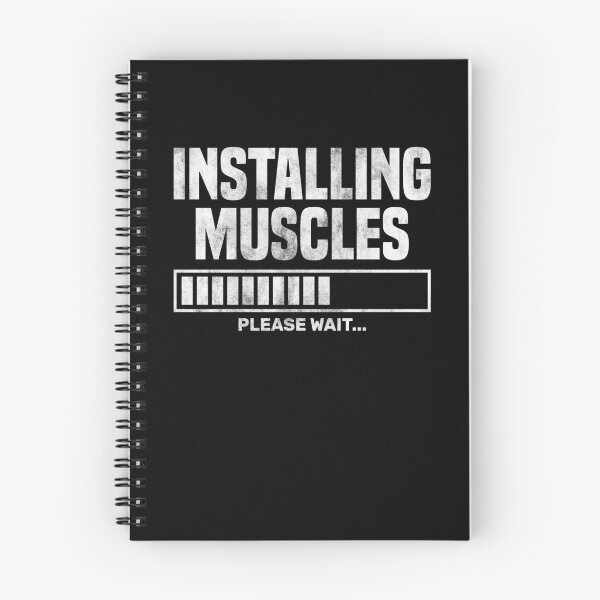 Item preview, Installing Muscles Please Wait Funny Workout Fitness designed and sold by Achrafdesign.