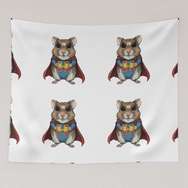 Item preview, MY FRIENDLY HAMSTER IS A SUPER HERO designed and sold by NebulaWhimsy.