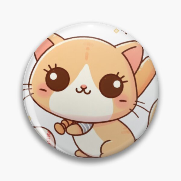Item preview, Cat playing baseball designed and sold by Kenji11.