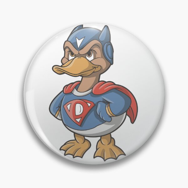 Item preview, MY FRIENDLY DUCK IS A SUPER HERO designed and sold by NebulaWhimsy.