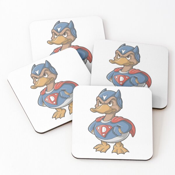 Item preview, MY FRIENDLY DUCK IS A SUPER HERO designed and sold by NebulaWhimsy.