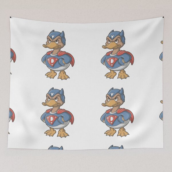 Item preview, MY FRIENDLY DUCK IS A SUPER HERO designed and sold by NebulaWhimsy.