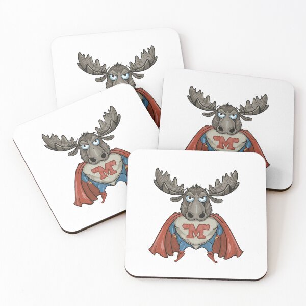 Item preview, MY FRIENDLY MOOSE IS A SUPER HERO designed and sold by NebulaWhimsy.