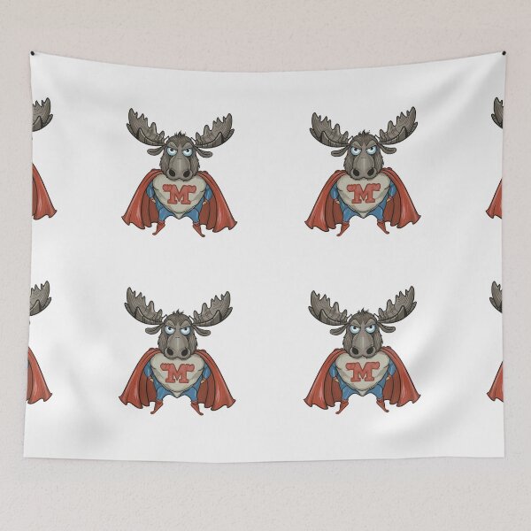 Item preview, MY FRIENDLY MOOSE IS A SUPER HERO designed and sold by NebulaWhimsy.