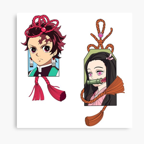 Tanjiro, Nezuko, Zenitsu & Inosuke  Anime canvas art, Anime drawings,  Anime canvas