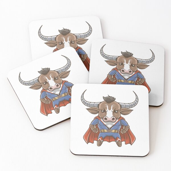 Item preview, MY FRIENDLY LONGHORNE BULL IS A SUPER HERO designed and sold by NebulaWhimsy.
