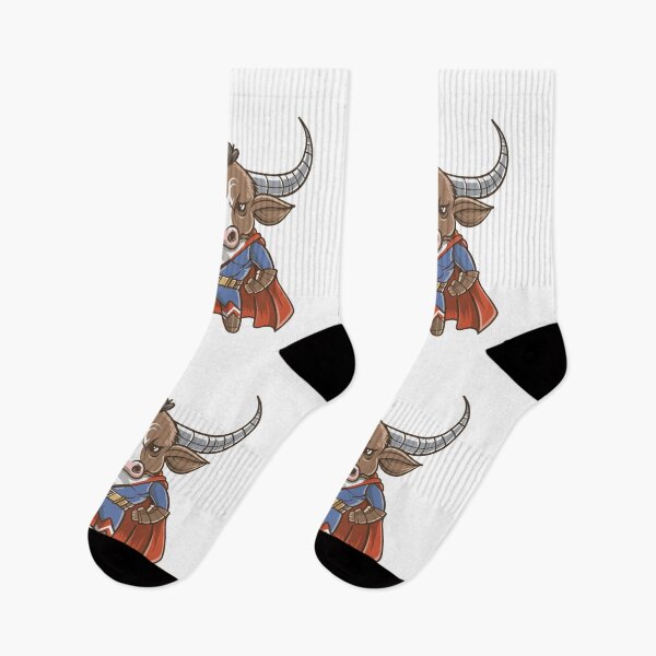 Item preview, MY FRIENDLY LONGHORNE BULL IS A SUPER HERO designed and sold by NebulaWhimsy.