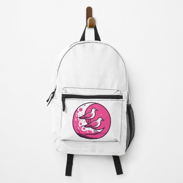 Item preview, Pink Moon with Two Birds designed and sold by GRASTORE.
