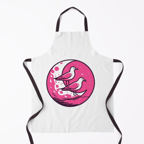 Item preview, Pink Moon with Two Birds designed and sold by GRASTORE.