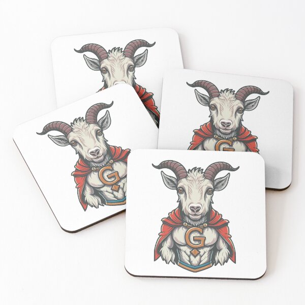 Item preview, MY FRIENDLY GOAT IS A SUPER HERO designed and sold by NebulaWhimsy.