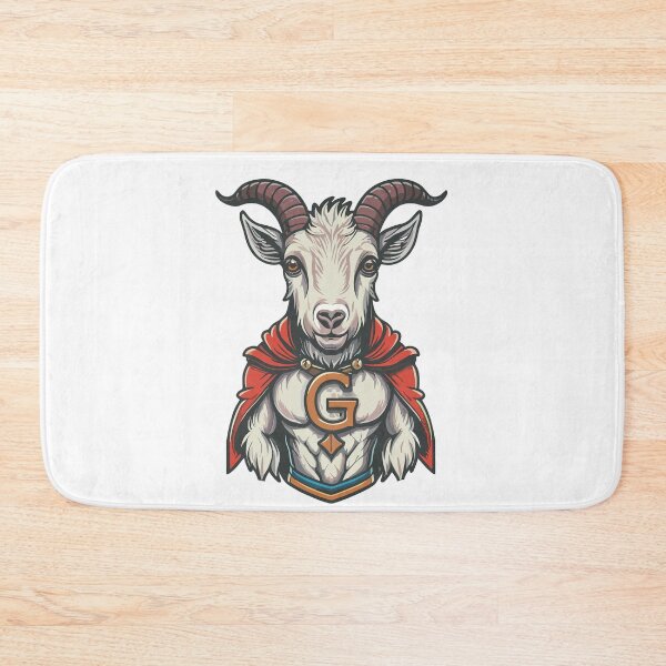 Item preview, MY FRIENDLY GOAT IS A SUPER HERO designed and sold by NebulaWhimsy.
