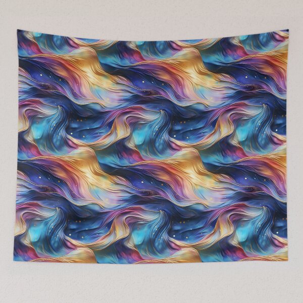Item preview, Luminous Aurora Dance: Iridescent Light Waves in Motion designed and sold by polonuim210.