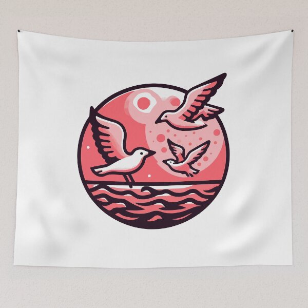 Item preview, Birds Flying Over Water designed and sold by GRASTORE.