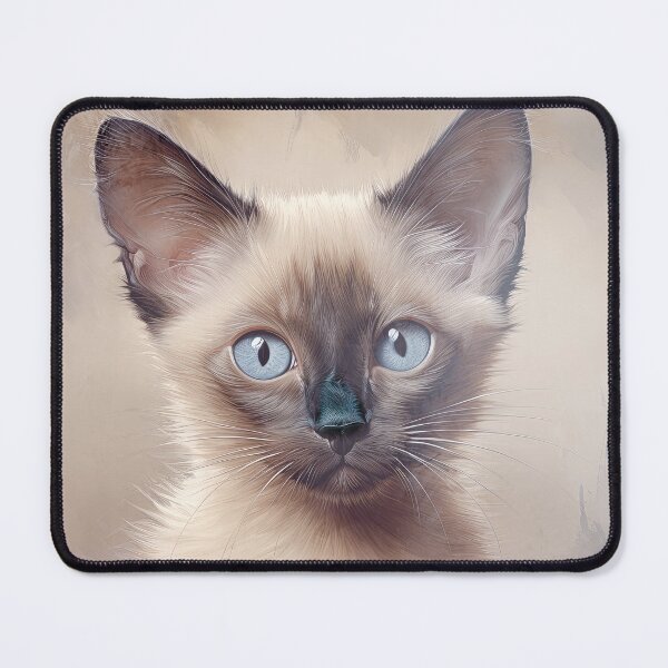 Item preview, Siamese Kitten Portrait 02 designed and sold by Elisabeth Lucas.