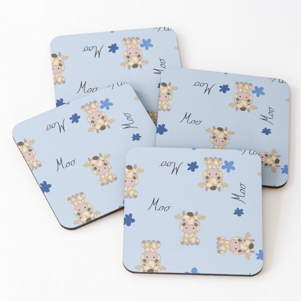 Item preview, Cows on blue designed and sold by HoddyDesign.