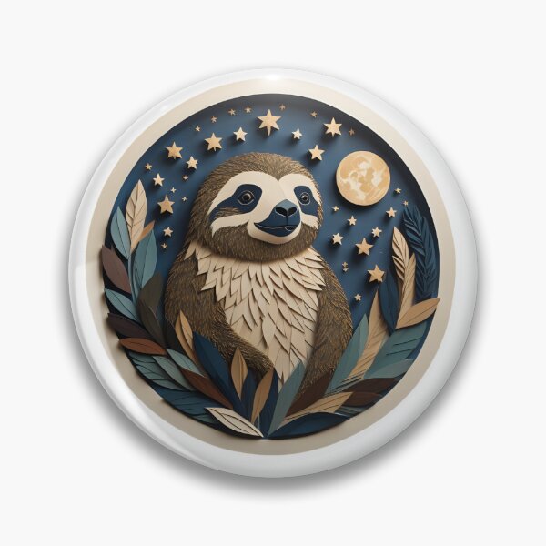 Item preview, Abstract Geometric Sloth Hanging from the Stars #2 designed and sold by Qlutique.