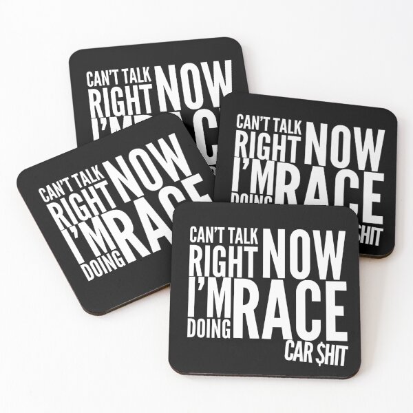Item preview, Cant Talk Right Now Im Doing Race Car Shit Funny Racecar Money Racing Car Enthusiast  designed and sold by CarantinedChaos.