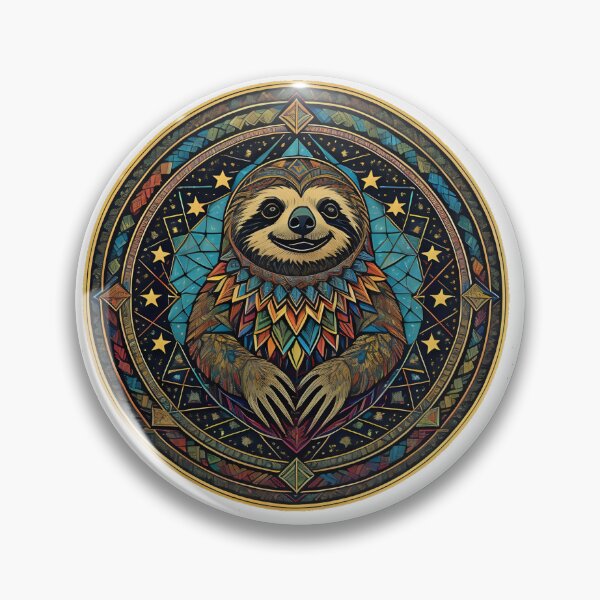 Item preview, Abstract Geometric Sloth Hanging from the Stars #4 designed and sold by Qlutique.