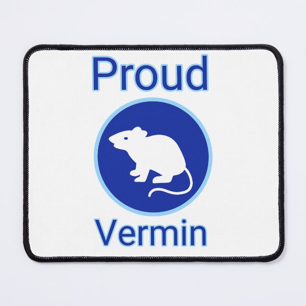 Item preview, Proud vermin blue design designed and sold by Rachel the Artist .