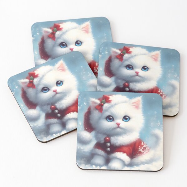 Item preview, kitty santa designed and sold by KateBlakeO.