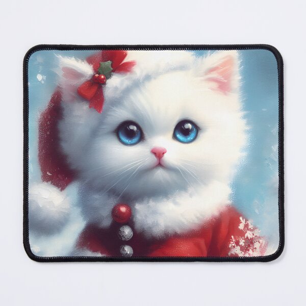 Item preview, kitty santa designed and sold by KateBlakeO.