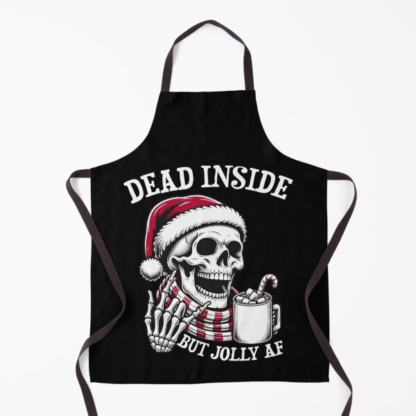 Item preview, Dead Inside But Jolly AF Christmas Skeleton designed and sold by dystopic.