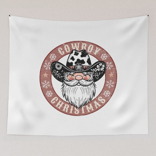 Item preview, Cowboy Santa wester Christmas country style designed and sold by InspireGlow.