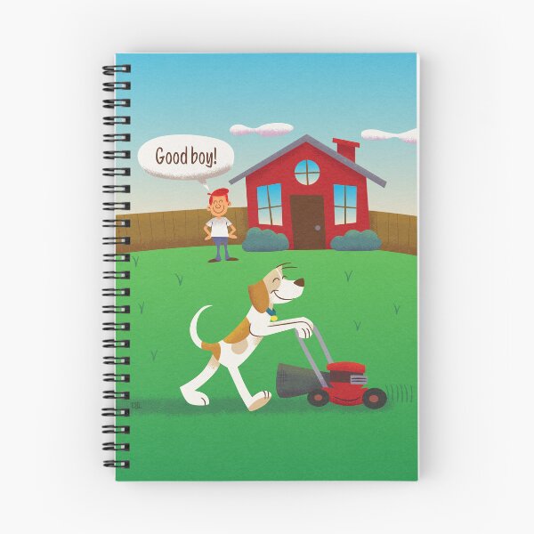 Item preview, Dog Mows the Lawn designed and sold by Dave Leeds.