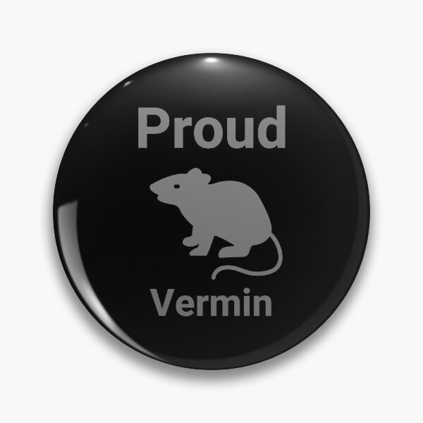 Item preview, Proud vermin grey design  designed and sold by Rachel the Artist .