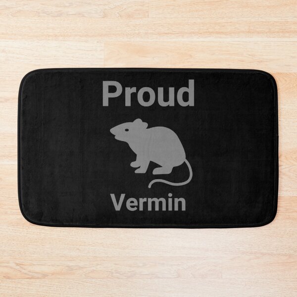 Item preview, Proud vermin grey design  designed and sold by Rachel the Artist .