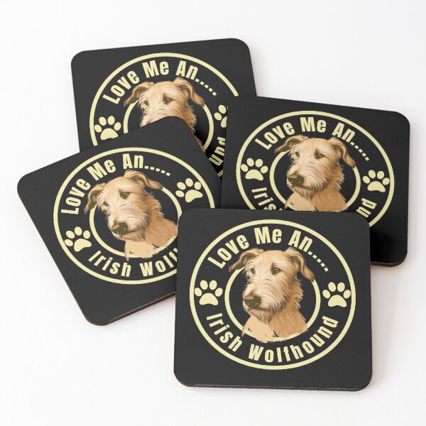 Item preview, Love Me An Irish Wolfhound (Gold Coat) designed and sold by RhondaLily.