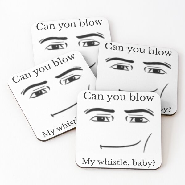 Item preview, Can you blow my whistle baby? Roblox face designed and sold by KuntzRus.