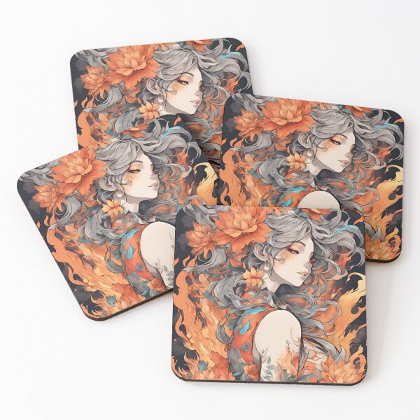 Item preview, Flames and Floral designed and sold by SilverSunStudio.