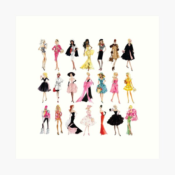 Vintage barbie best sale wall art