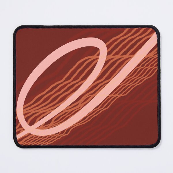 Item preview, "Blindsided Dancing Stripes" Red Orange Pink Abstract Wavy Lines designed and sold by pngrktes-art.