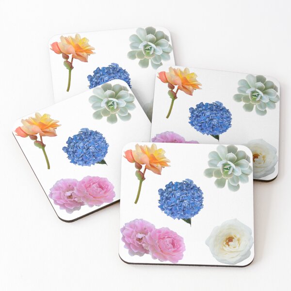 Item preview, Realistic flowers in blooms sticker set designed and sold by Krystina Gabrielle.