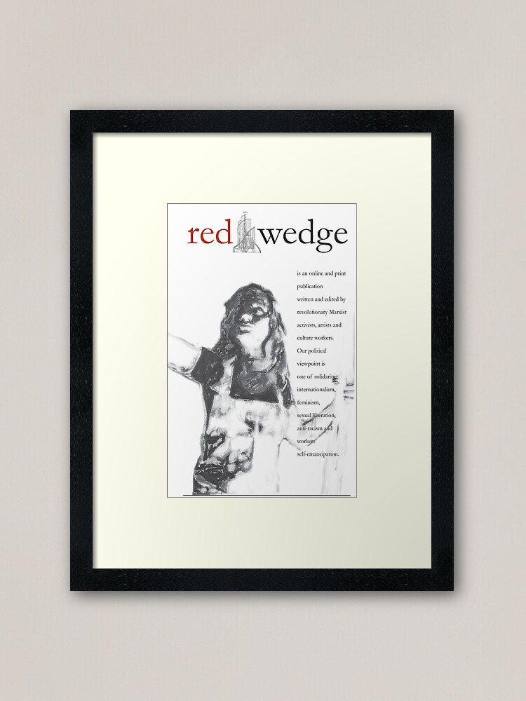 Thumbnail 2 of 7, Framed Art Print, Red Wedge Poster designed and sold by Red-Wedge.