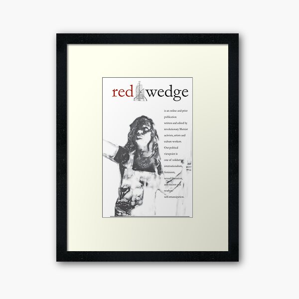Red Wedge Poster Framed Art Print