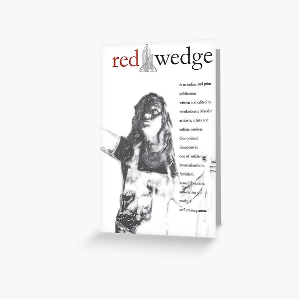 Red Wedge Poster Greeting Card