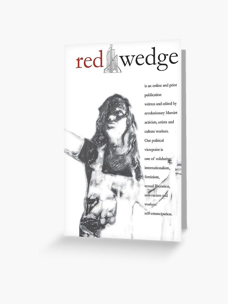 Thumbnail 1 of 2, Greeting Card, Red Wedge Poster designed and sold by Red-Wedge.