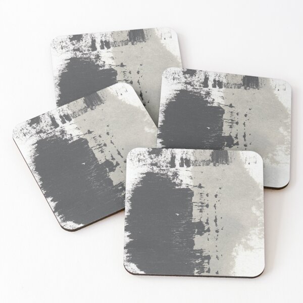 Item preview, "Here With Uncertainty" - Black and Grey Textured Brushstroke designed and sold by pngrktes-art.