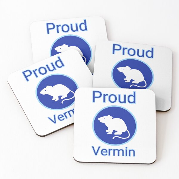 Item preview, Proud vermin blue design  designed and sold by Rachel the Artist .