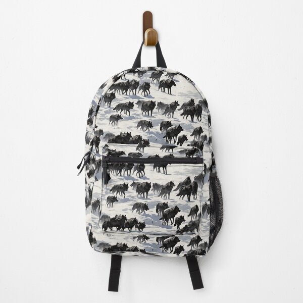 Item preview, BLACK WOLFPACK IN SNOW designed and sold by NAG5089A.