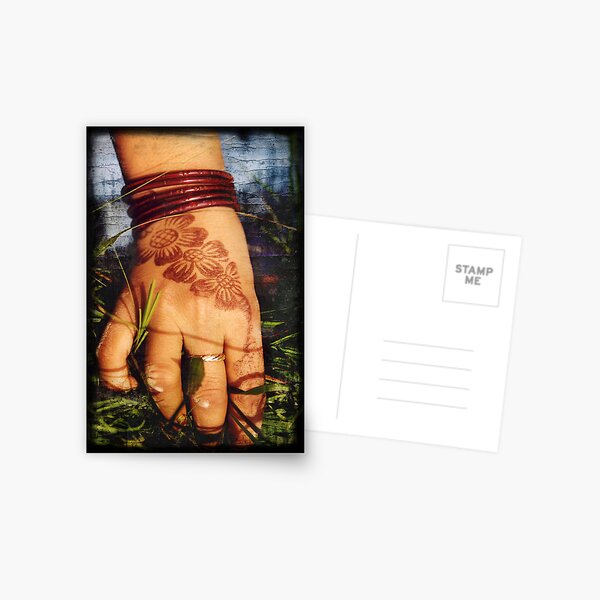 Henna Hand Postcard
